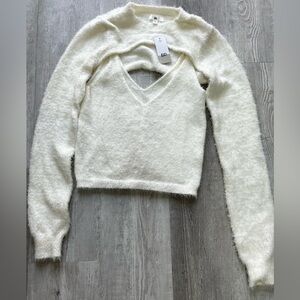 BP cozy crop shrug and tank in size XS